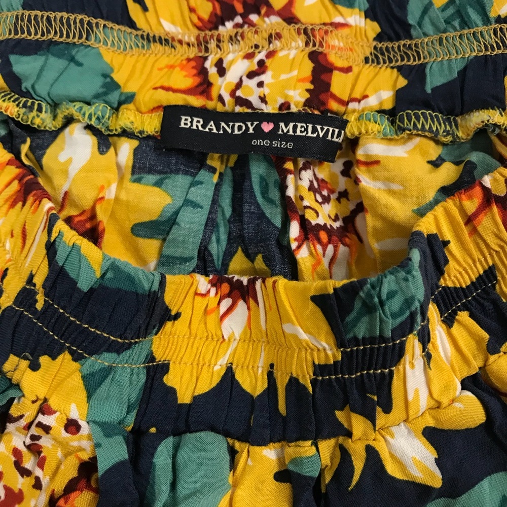 Brandy Melville sunflower skirt - Picture 2 of 3